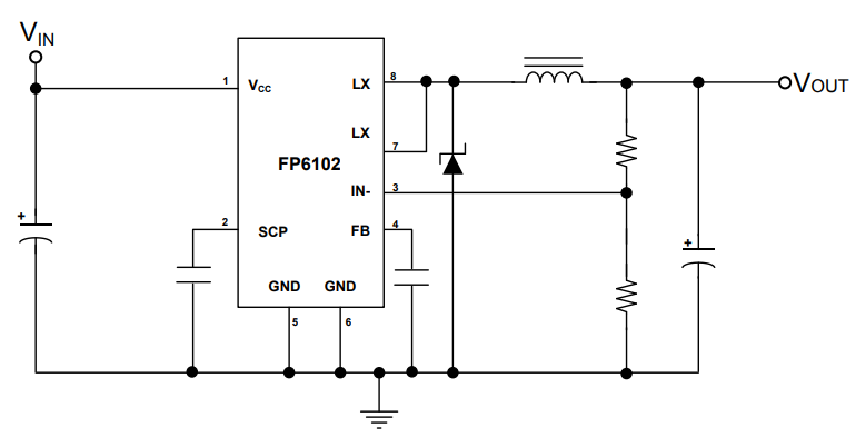 FP6102典型应用电路图