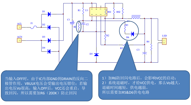 BP2857D特殊应用：高输出电压（Vo>180V）