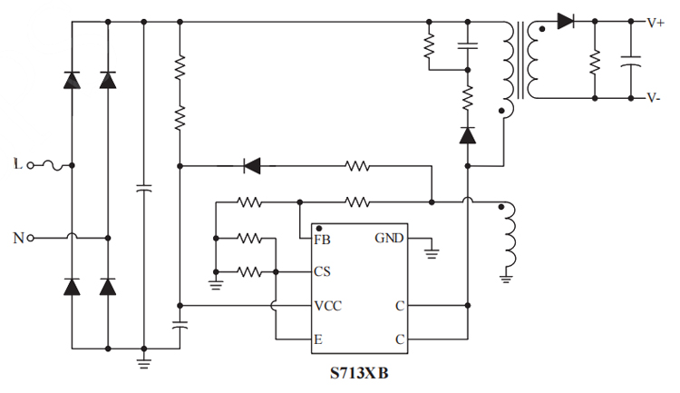 S7134B芯片典型应用电路图