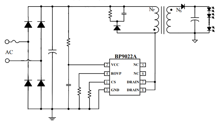BP9022A应用电路图