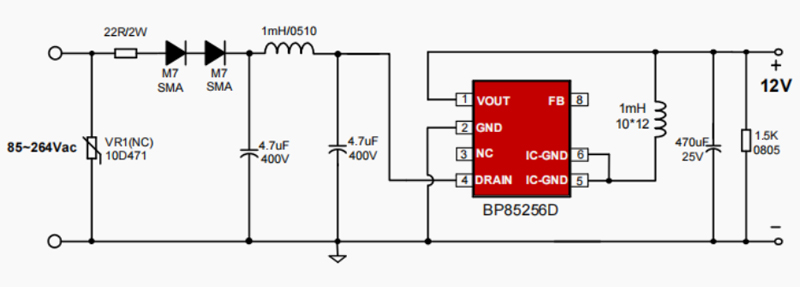 BP85256D方案原理图电路