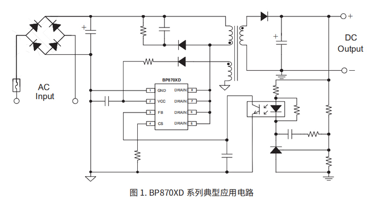BP8708D典型应用电路图