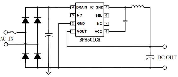 BP8501CH芯片典型应用电路图