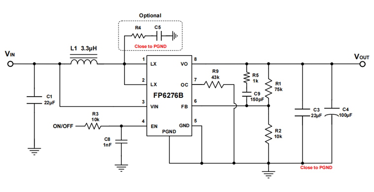 FP6276B应用电路