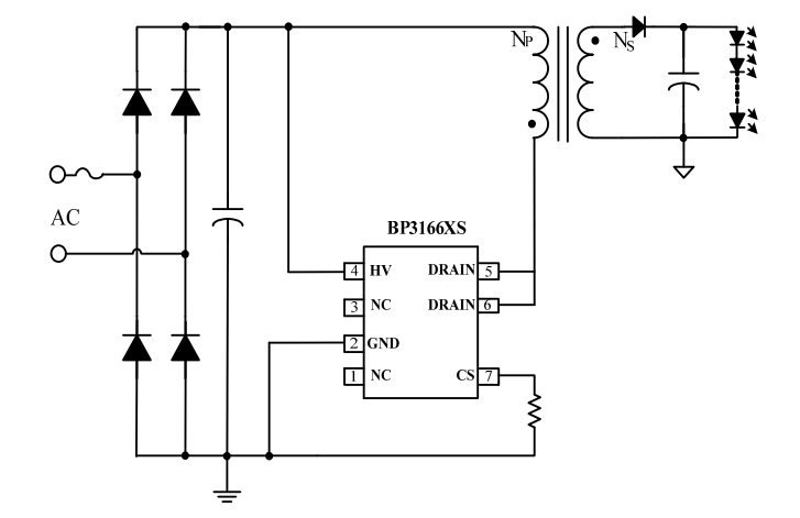 BP3166AS典型应用电路