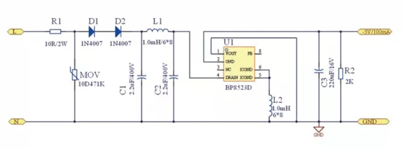BP8523D应用电路