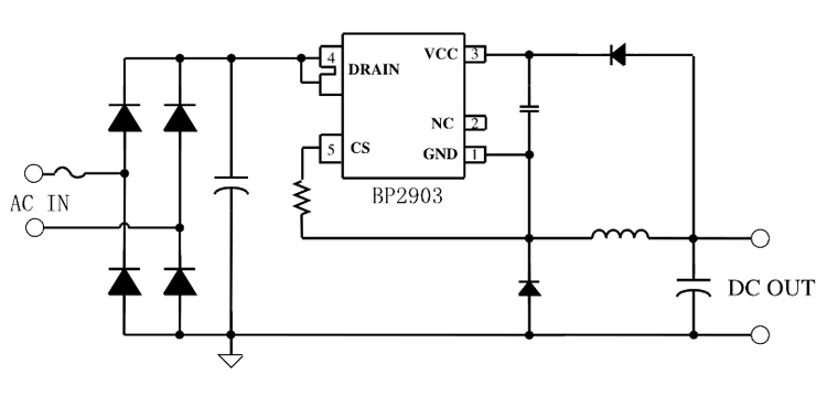 BP2903芯片应用电路图