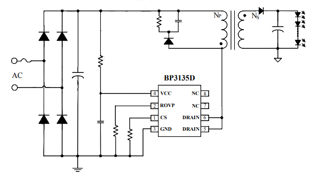 BP3135D典型应用电路