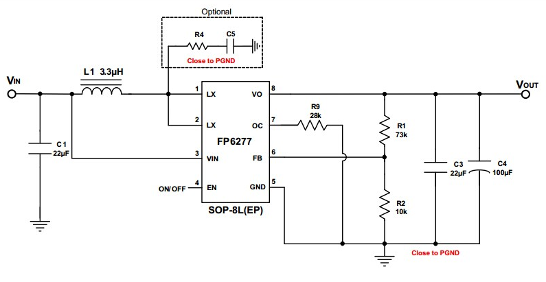FP6277升压电路