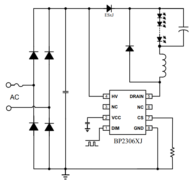 BP2306HJ典型应用电路