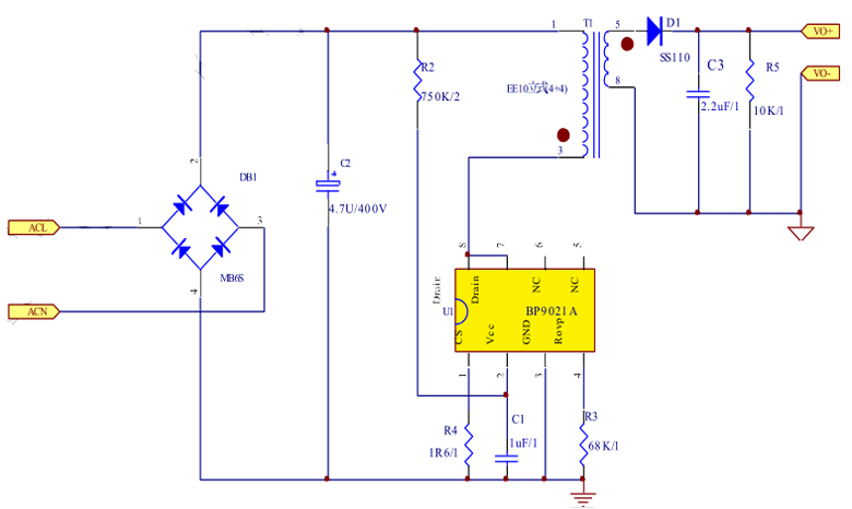 BP9021A原理电路图