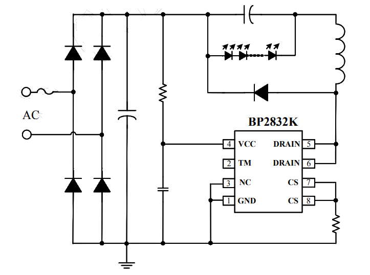 BP2832K原理图电路