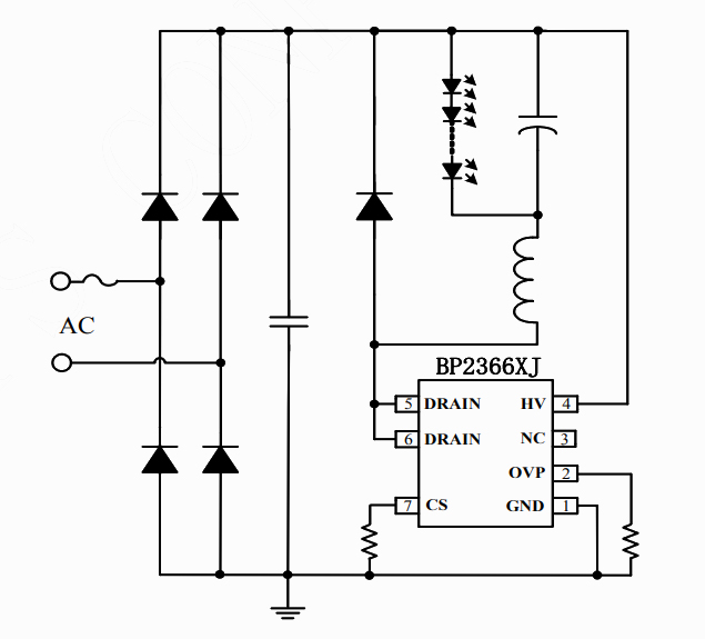BP2366CJ典型应用电路图