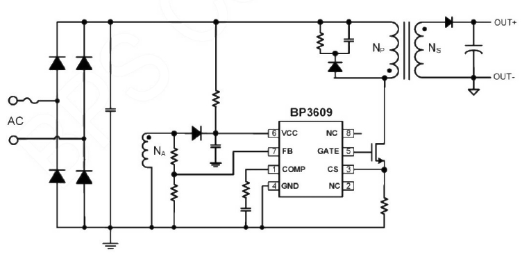 BP3609典型应用电路