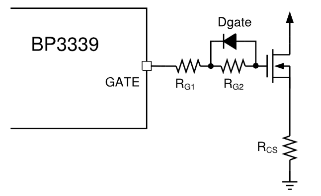 BP3339芯片Gate驱动电路接法