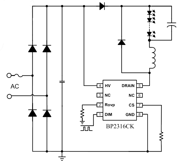 BP2316典型应用电路图