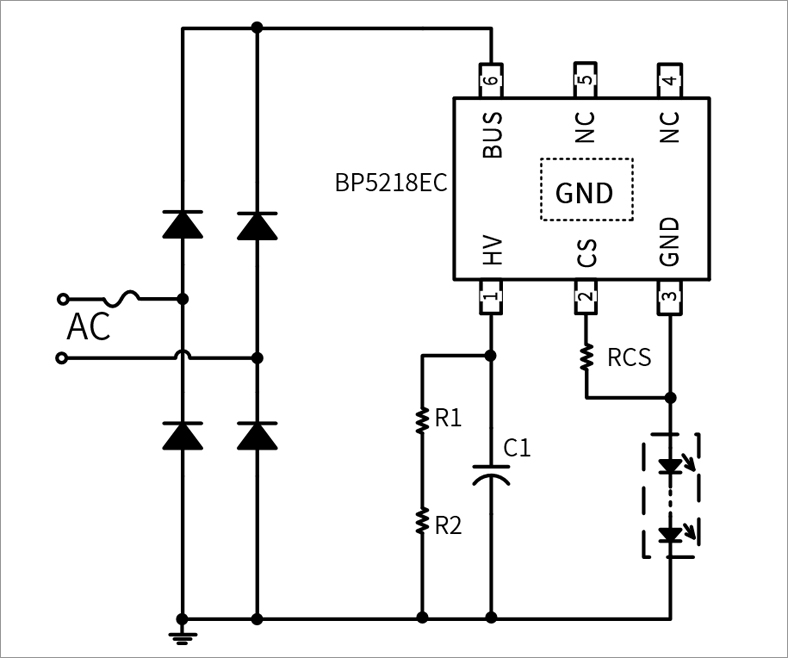 BP5218EC应用结构电路图